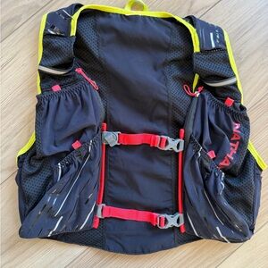 Nathan Pinnacle 4L Hydration Race Vest Black Yellow Red No Size Tag XS Or XXS